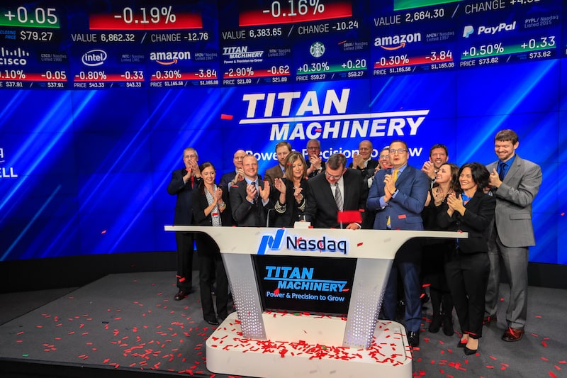About Us Page Titan Machinery executives at Nasdaq event