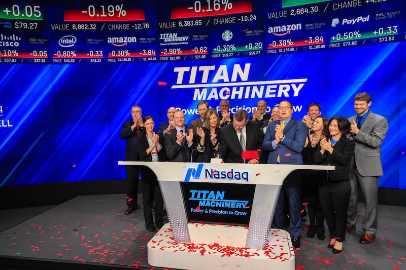 Titan Machinery executives at Nasdaq event