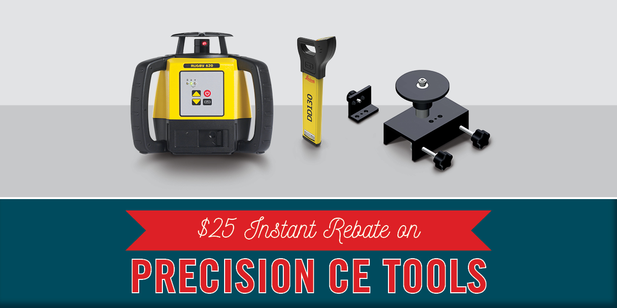 $25 Instant Rebate on Precision Construction Tools