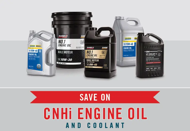 $100 Off Purchases of CNHi Brand Engine Oil and Coolant