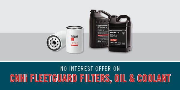 CNHi Productivity Plus No Interest Offer - CNHi-Fleetguard Filters, Oil, Coolant CNHi Productivity Plus No Interest Offer - CNHi-Fleetguard Filters, Oil, Coolant