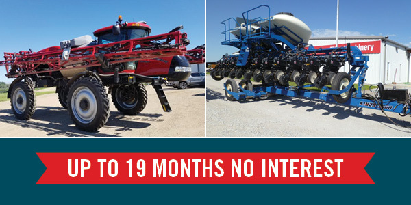 No Interest Finance Offer On Used Self-Propelled Sprayers and Planters No Interest Finance Offer On Used Self-Propelled Sprayers and Planters