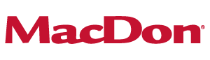 MacDon headers and farm machinery logo