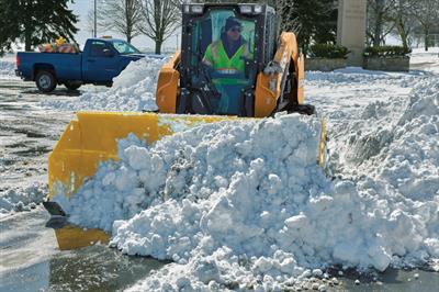 Arctic Sno-Pusher on Case SV340 Arctic Sno-Pusher on Case SV340